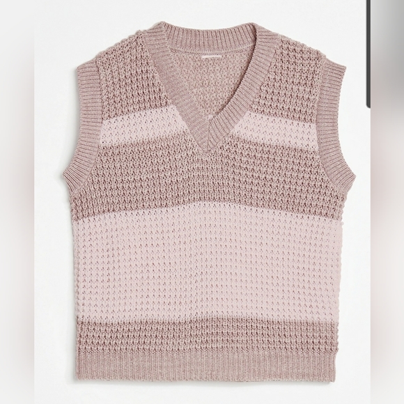 💖 Girls Striped Sweater Vest - Picture 13 of 16